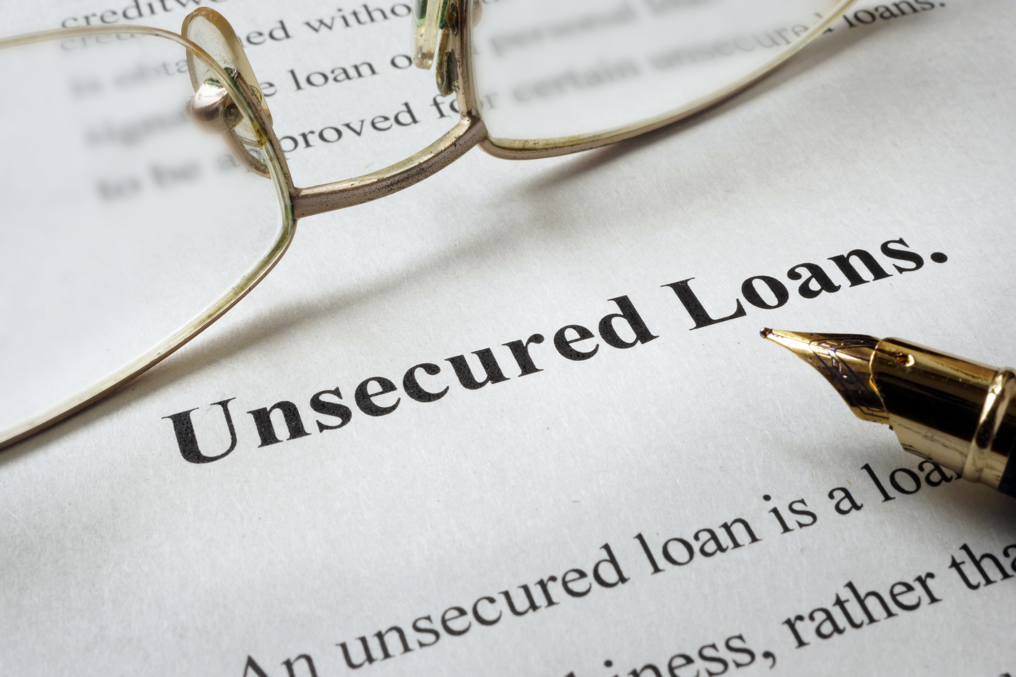 unsecured financing